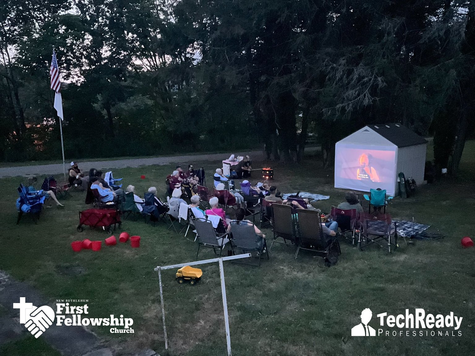 Outdoor movie night